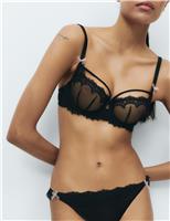 Magda Embroidery Wired Balcony Bra A-E