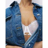B by Boutique Leah Embroidery Wired Demi Cup Bra F+ White Mix