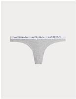 Autograph Lille Supima Cotton Thong Grey Marl