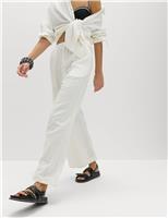 Pure Cotton Drawstring Beach Trousers