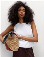 M&S Vest with Linen Dark Marine