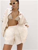 Pure Cotton Striped Long Sleeve Beach Shirt