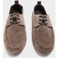 Autograph Autograph Suede Lace Up Driver Loafers Taupe
