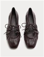 Lace Up Flat Ballet Pumps