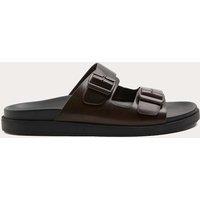 Autograph Leather 2 Strap Sandals Dark Brown