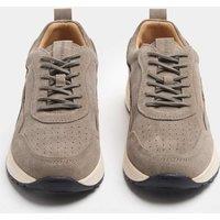 Autograph Performance Suede Lace up Trainers Mole