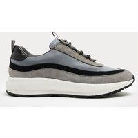 Autograph Leather Mix Runner Trainers Grey