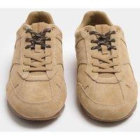 Autograph Suede Lace Up Trainers Light Tan