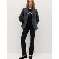 M&S High Waisted Flared Jeans Black