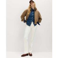 M&S High Waisted Flared Jeans Soft White