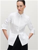 Pure Cotton Back Belt Detail Shirt