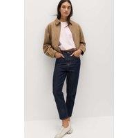 M&S High Waisted Cropped Slim Fit Jeans Dark Indigo