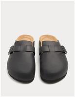 M&S Nubuck Corkbed Mule Sandals Black