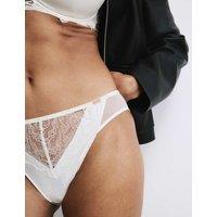 Rosie Forget Me Not Lace High Leg Knickers Ivory