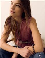 Pure Cotton Embroidered Gilet