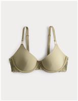 Ianthe Embroidery Wired Scoop Demi Bra (A-E)