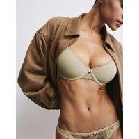 Rosie Ianthe Embroidery Wired Scoop Demi Bra A-E Light Khaki