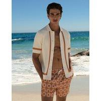 M&S Quick Dry Textured Swim Shorts Burnt Orange