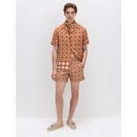 M&S Quick Dry Textured Swim Shorts Burnt Orange