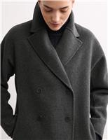 Pure Wool Longline Cocoon Coat