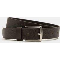 M&S Leather Textured Belt Brown