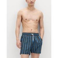M&S Quick Dry Striped Swim Shorts Khaki