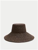 M&S Straw Scalloped Edge Hat Chocolate Mix