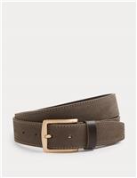 Contrast Suede Belt