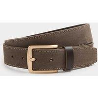 Autograph Contrast Suede Belt Mole