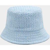 M&S Pure Cotton Textured Bucket Hat Blue