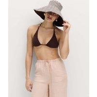 M&S Pure Cotton Reversible Wide Brim Bucket Hat Cream Mix