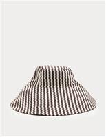 Pure Cotton Reversible Wide Brim Bucket Hat