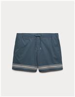 Border Embroidered Swim Shorts