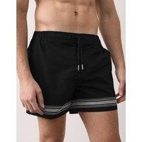 Autograph Border Embroidered Swim Shorts Black