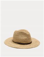 Raffia Fedora Hat