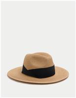 Paper Straw Fedora Hat