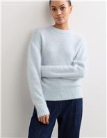 Mohair Blend Crew Neck Jumper