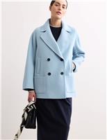 Double Face Pure Wool Tailored Short Coat