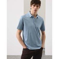 Autograph Pure Supima Cotton Polo Shirt Light Blue