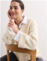 Pure Wool Double Faced V-Neck Relaxed Tunic