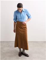 Pure Cotton Textured Striped Collared Shirt