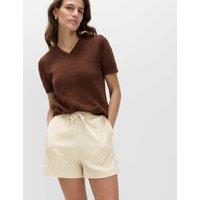 M&S Striped Shorts Brown Mix