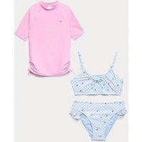 M&S 3pc Cherry Swim Set (6-16 Yrs) Multi