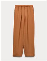 Lyocell Rich Elasticated Waist Tapered Trousers