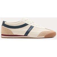 M&S Slimline Leather Trainers Natural Mix
