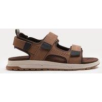 M&S Nubuck Riptape Two Strap Sandals Tan