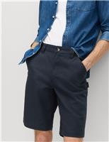 M&S Loose Fit Pure Cotton Utility Shorts Navy
