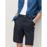 M&S Loose Fit Pure Cotton Utility Shorts Navy