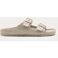 M&S Moulded Footbed Two Strap Slider Sandals Stone