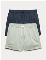 2 Pack Quick Dry Swim Shorts